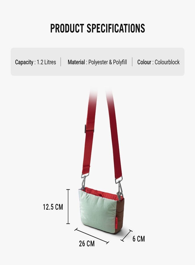 DailyObjects Colourblock Puft Crossbody Bag - Image 3
